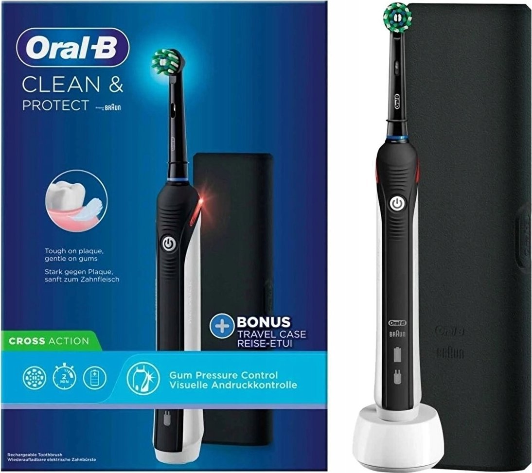 фото Електрична зубна щітка Oral-B Clean & Protect Black