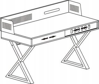 фото Геймерський ігровий стіл Halmar B-43 Wood