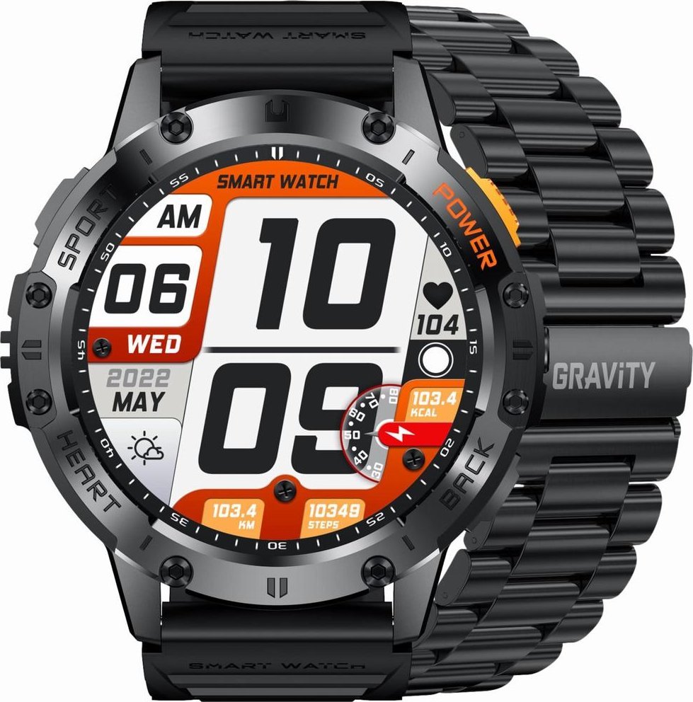фото Смарт-годинник Gravity GT22-1 Black