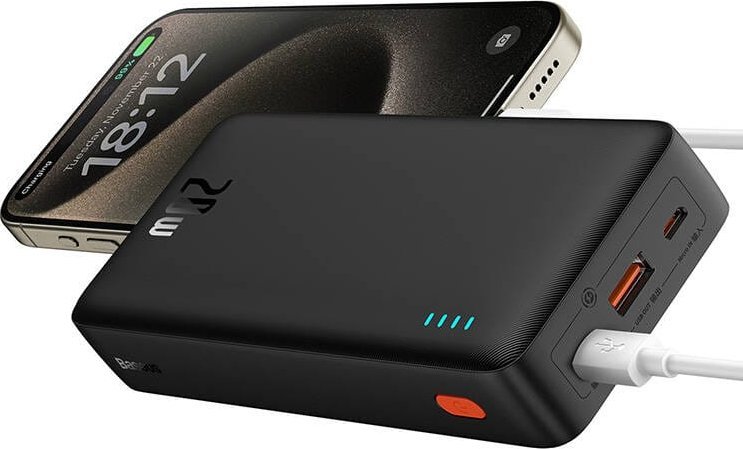 фото Зовнішній акумулятор (павербанк) Baseus Airpow 20000mAh 20W Black (P10022804113-00)
