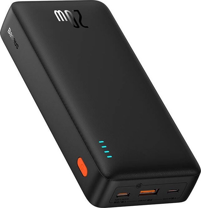фото Зовнішній акумулятор (павербанк) Baseus Airpow 20000mAh 20W Black (P10022804113-00)