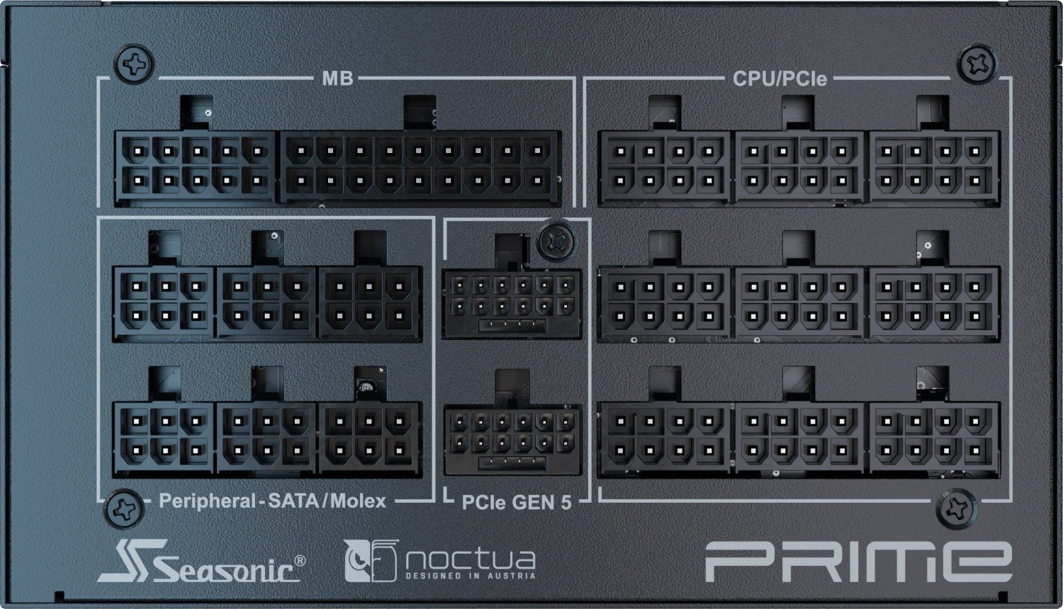 фото Блок живлення SeaSonic Prime TX-1600 Noctua Edition (SSR-1600TR2-NE)