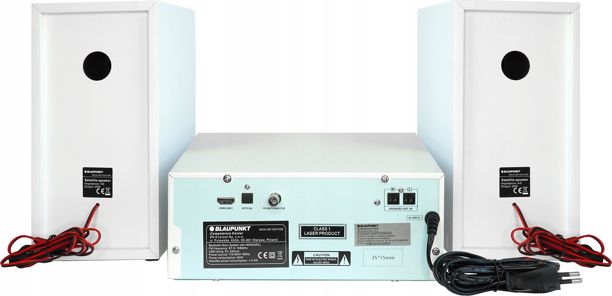 фото Музичний центр Blaupunkt MS30.2BT White