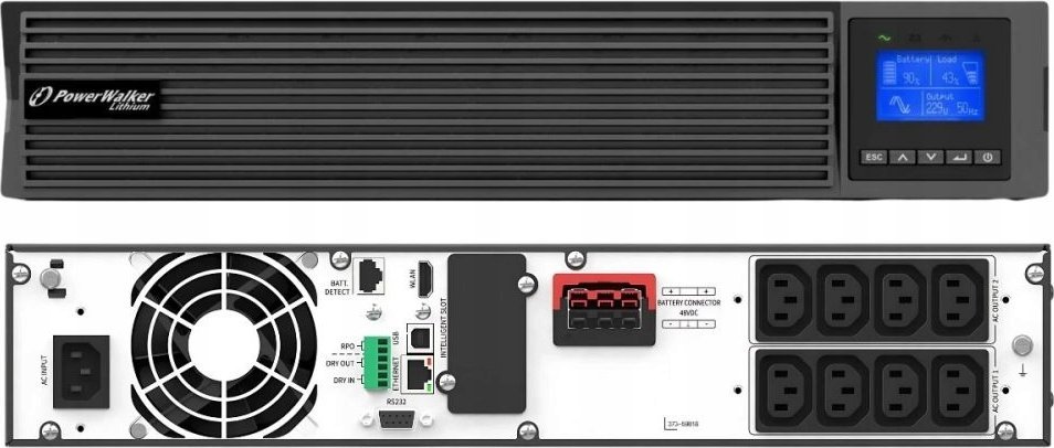 фото ИБП непрерывного действия (Online) PowerWalker VFI 1500 LICR IOT PF1 3