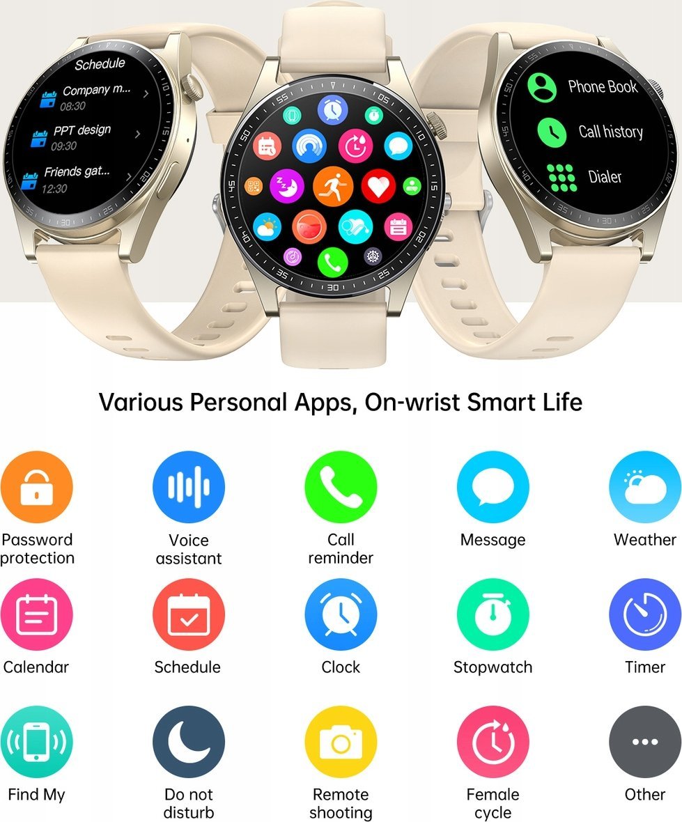 фото Смарт-годинник Joyroom JR-FC2 Gold