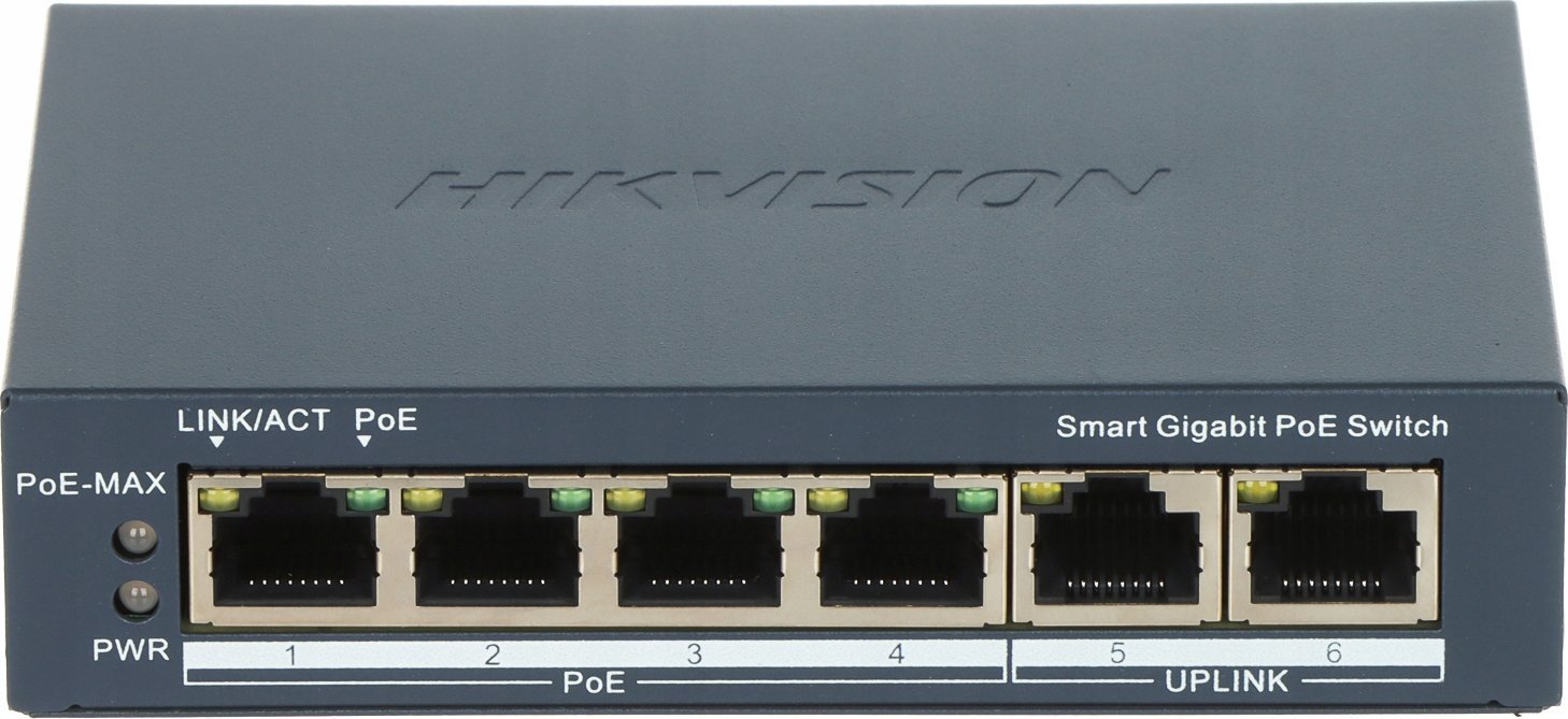 фото Комутатор керований Hikvision DS-3E1506P-EI(O-STD)