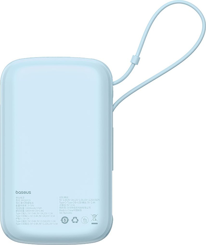 фото Внешний аккумулятор (пауэрбанк) Baseus Qpow Pro+ 22.5W 10000mAh Blue (P10067101313)