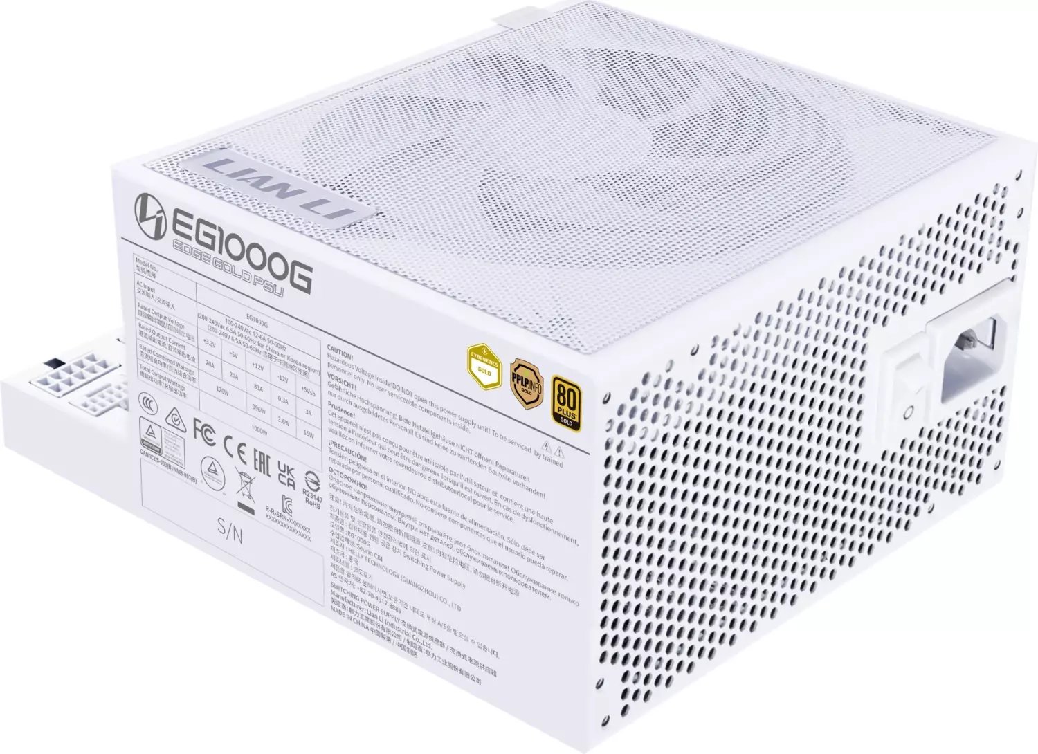фото Блок живлення Lian Li Edge Gold 1000 White (G9P.EG1000G.WH00.EU)