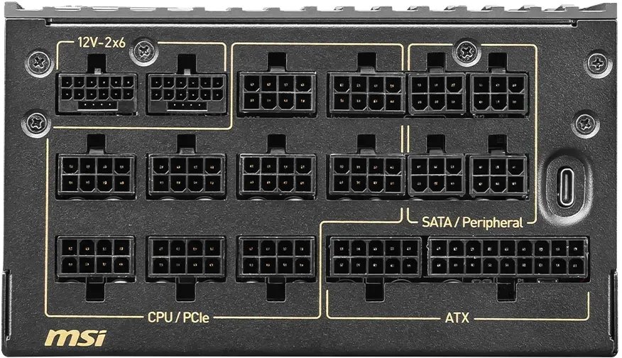 фото Блок живлення MSI MEG Ai1600T PCIE5