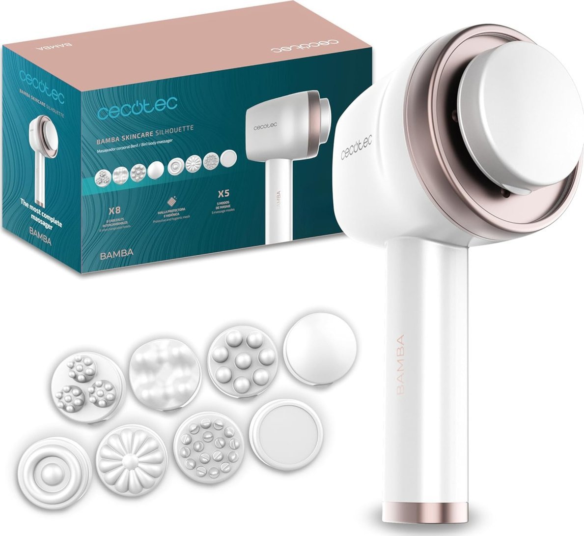 фото Ручной массажер Cecotec SkinCare Push Up (04449)