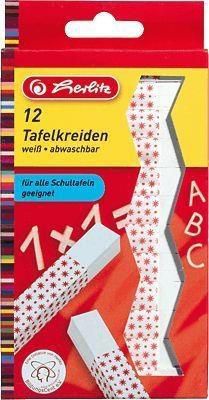 Herlitz Kreda kwadratowa biała 12 sztuk (214018)