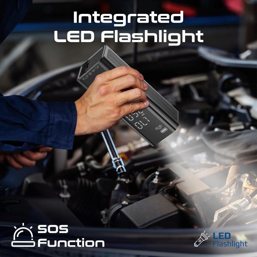 фото Автомобільний компресор (електричний) Promate PowerPump Portable Electric Air