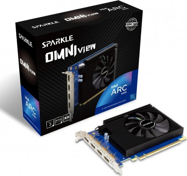 фото Видеокарта Sparkle Intel Arc A310 Omni View 4 GB (1A1-S00424000G, SA310F-4G)