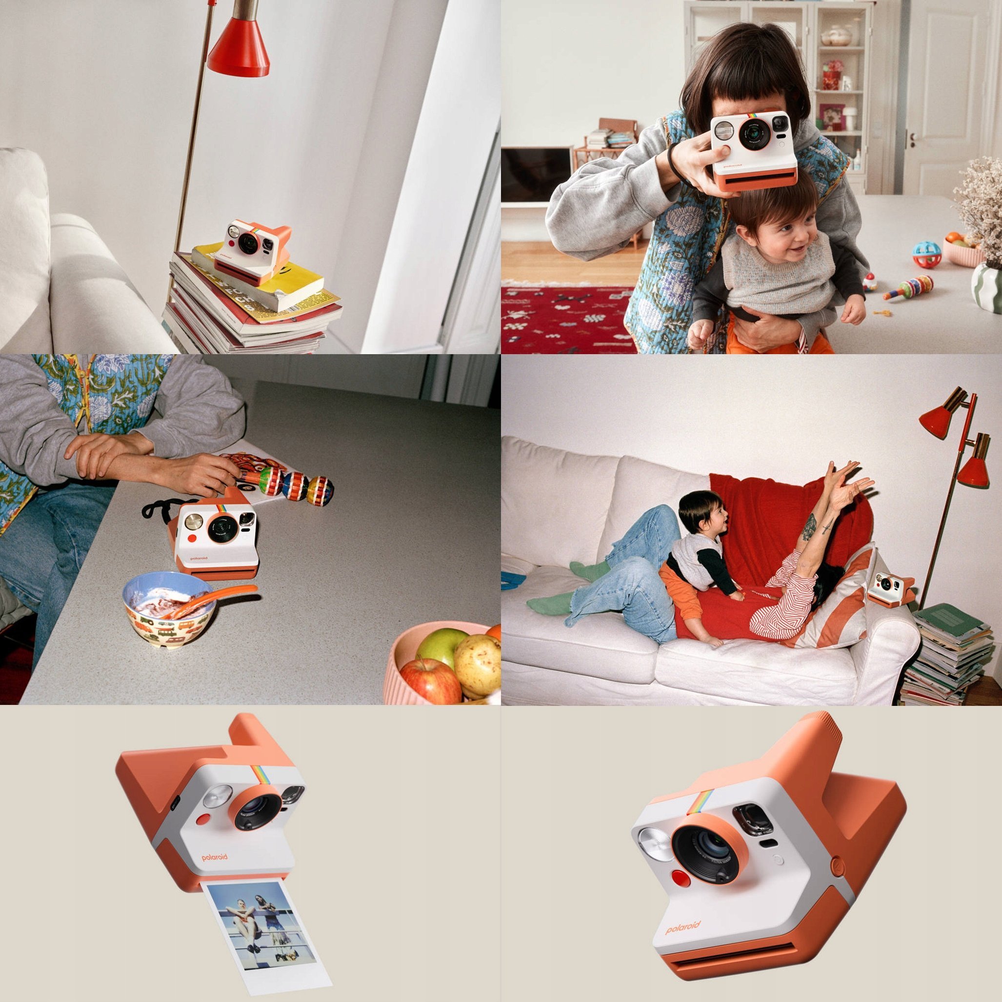 фото Фотокамера миттєвого друку Polaroid Now Gen 3 Pebble White (009155)