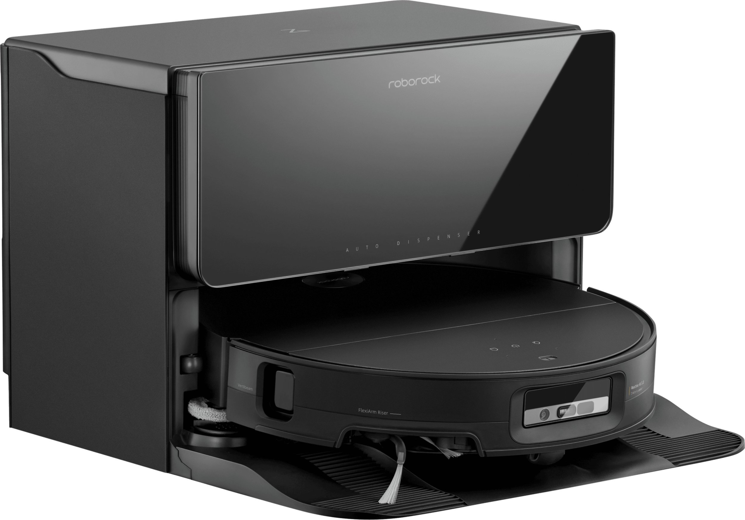 фото Робот-пилосос з вологим прибиранням RoboRock Saros 10 Black