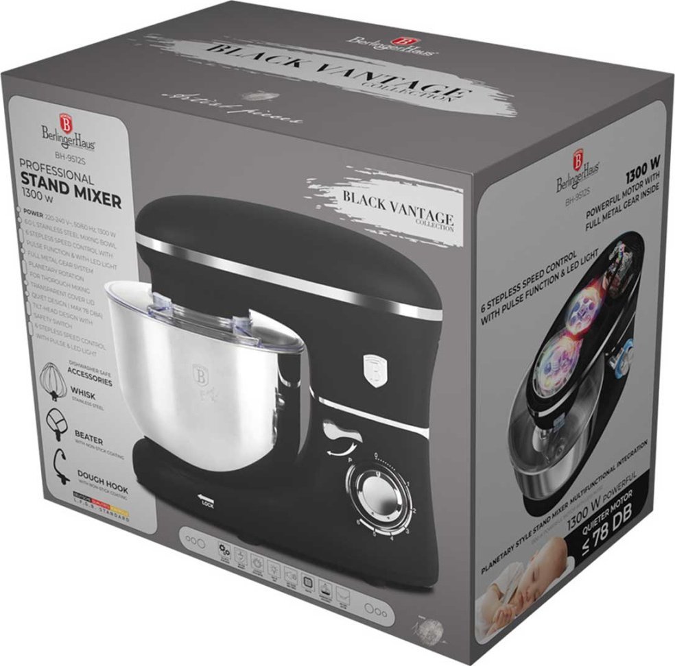 фото Кухонный комбайн Berlinger Haus Matte Black BH-9512