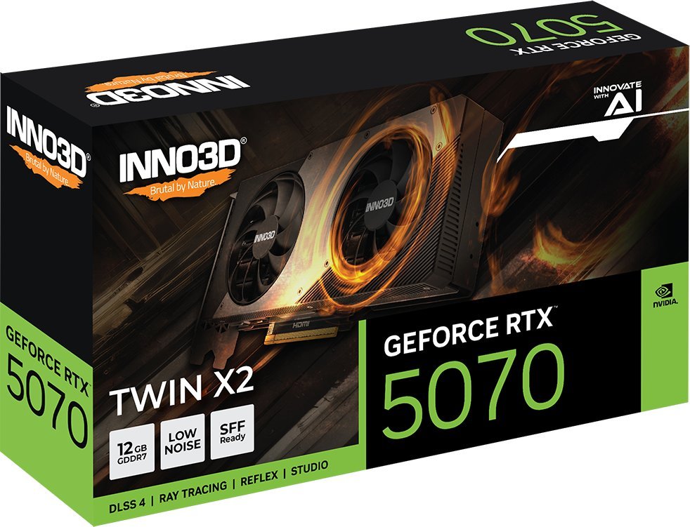фото Видеокарта Inno3D GeForce RTX 5070 TWIN X2 (N50702-12D7-195064N)