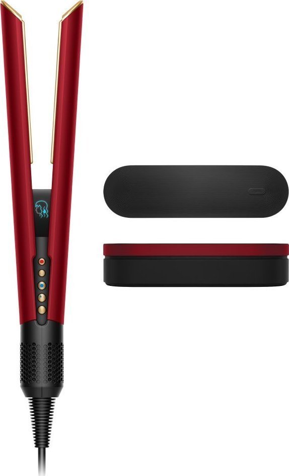 фото Стайлер (випрямляч) Dyson Airstrait HT01 Red Velvet/Gold EU (596931-01)