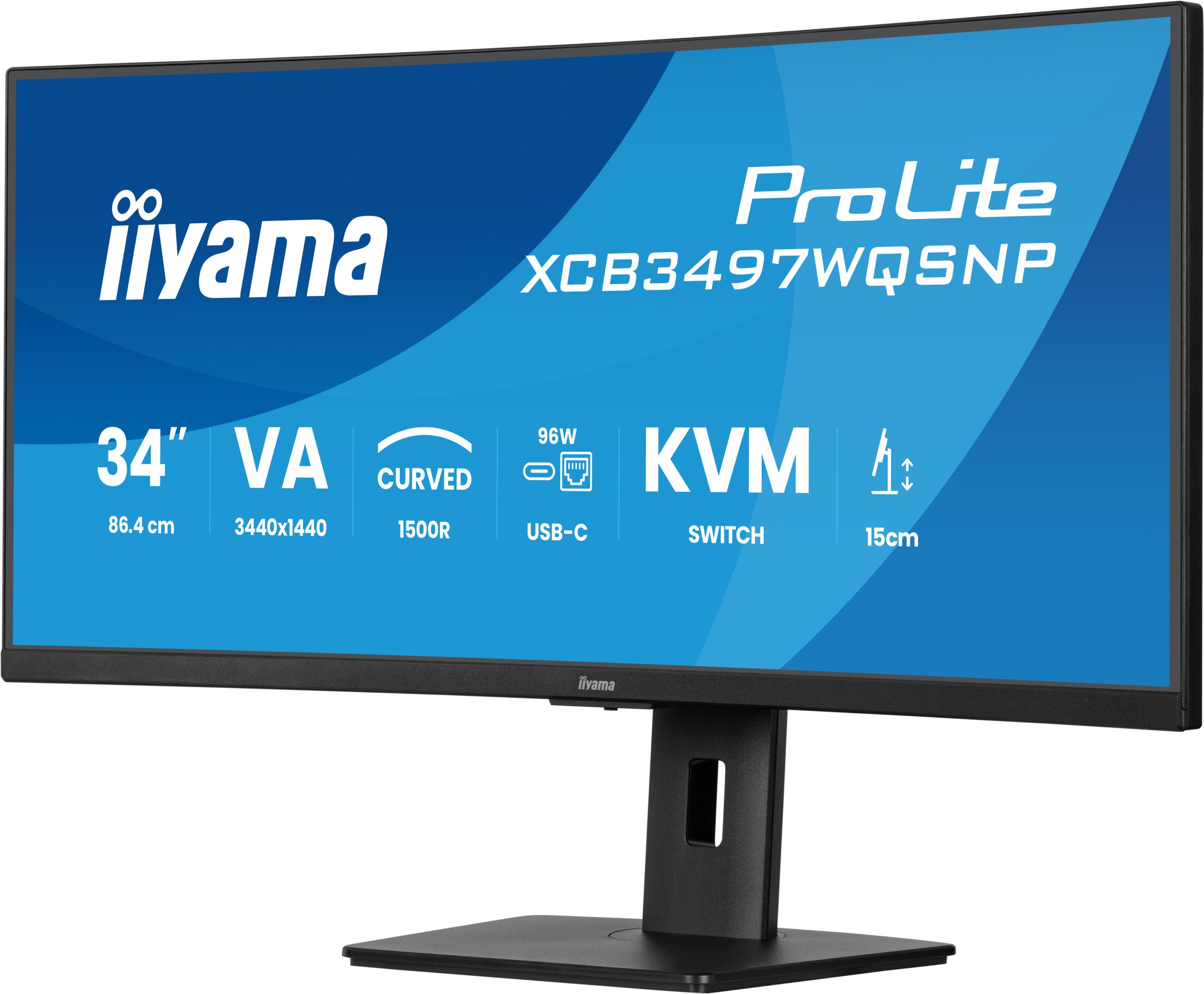 фото Монітор Iiyama XCB3497WQSNP-B1