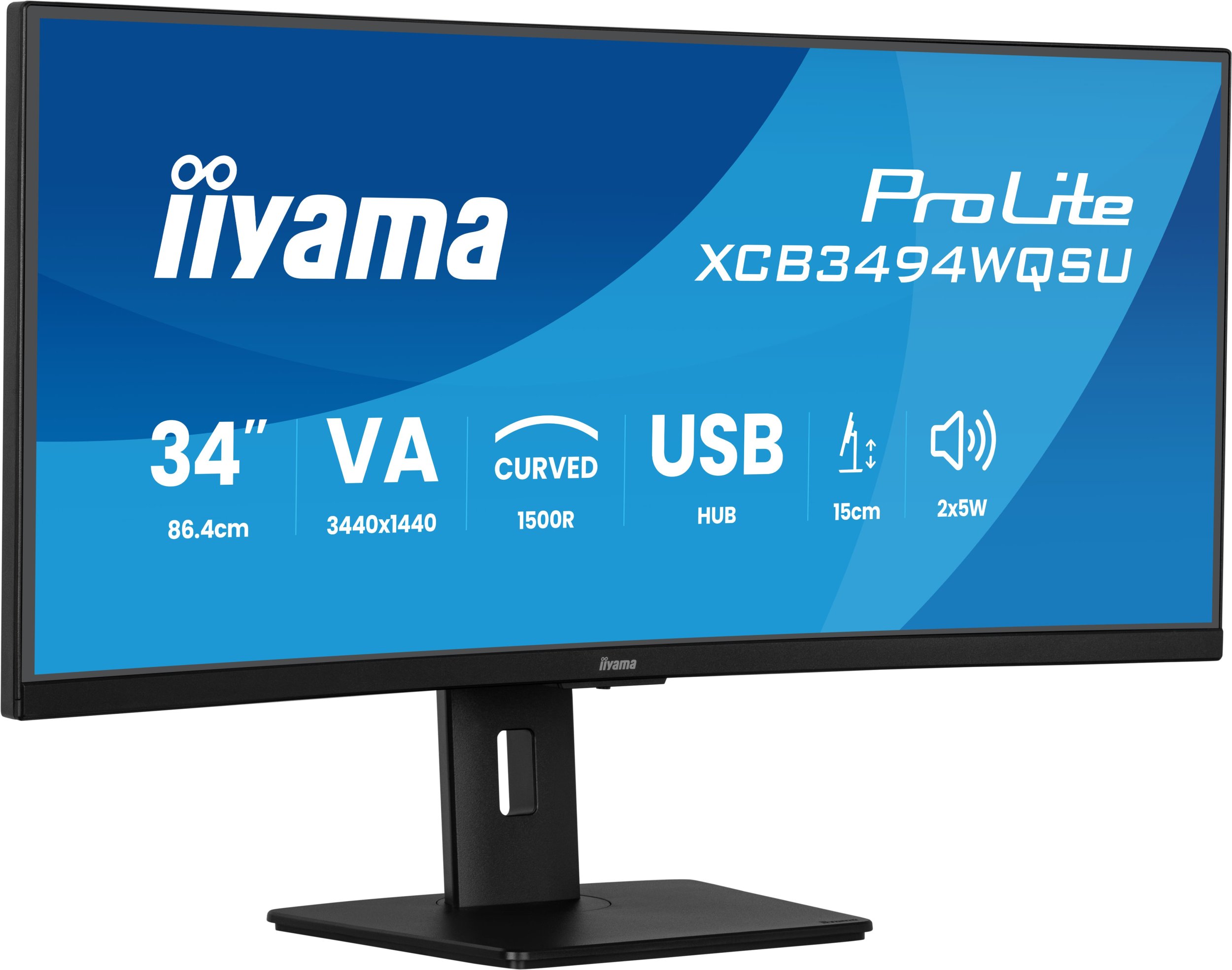 фото Монітор Iiyama XCB3494WQSU-B1