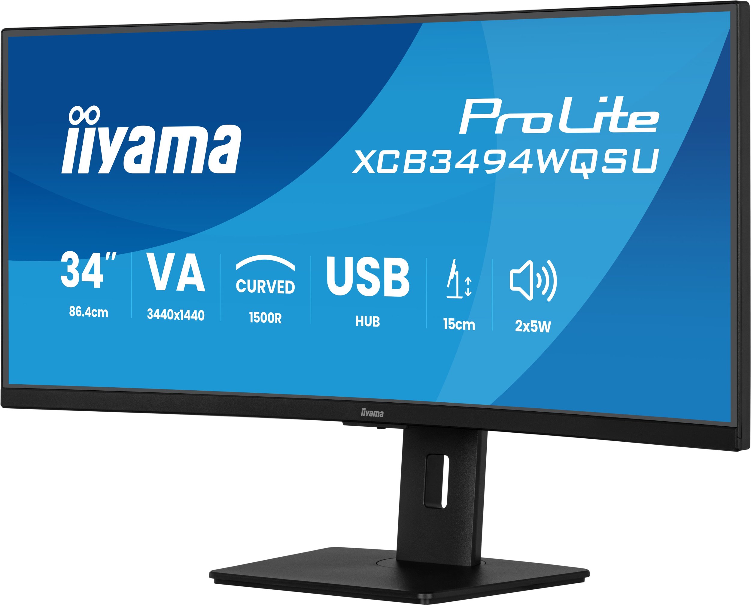 фото Монітор Iiyama XCB3494WQSU-B1
