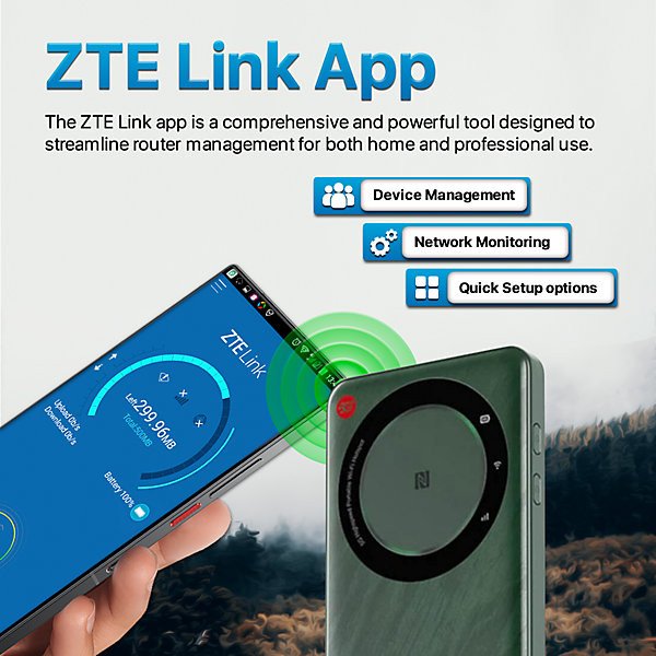фото Wi-Fi-маршрутизатор ZTE U30 Air Green