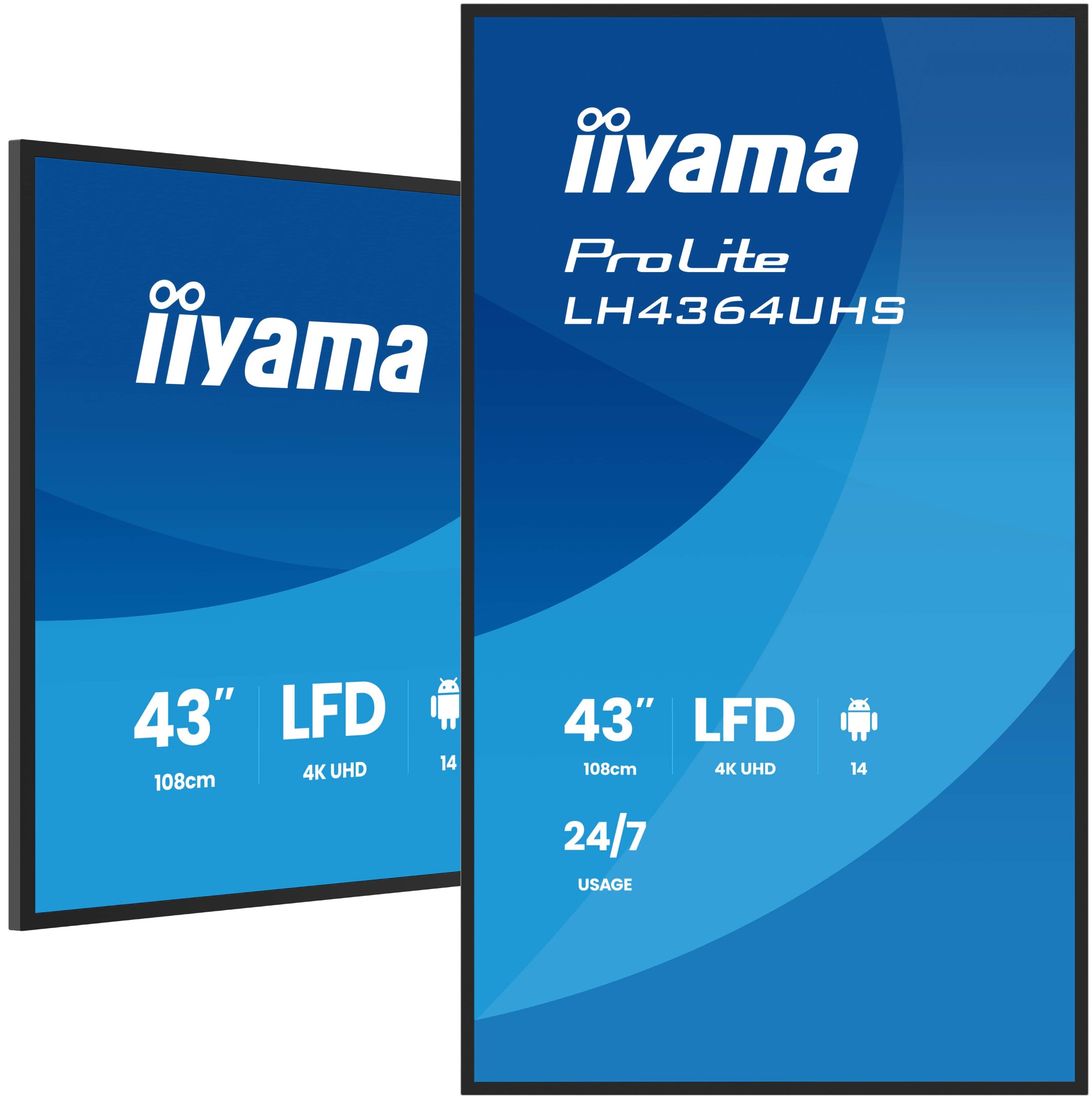 фото Інформаційний дисплей Iiyama LH4364UHS-B1AG