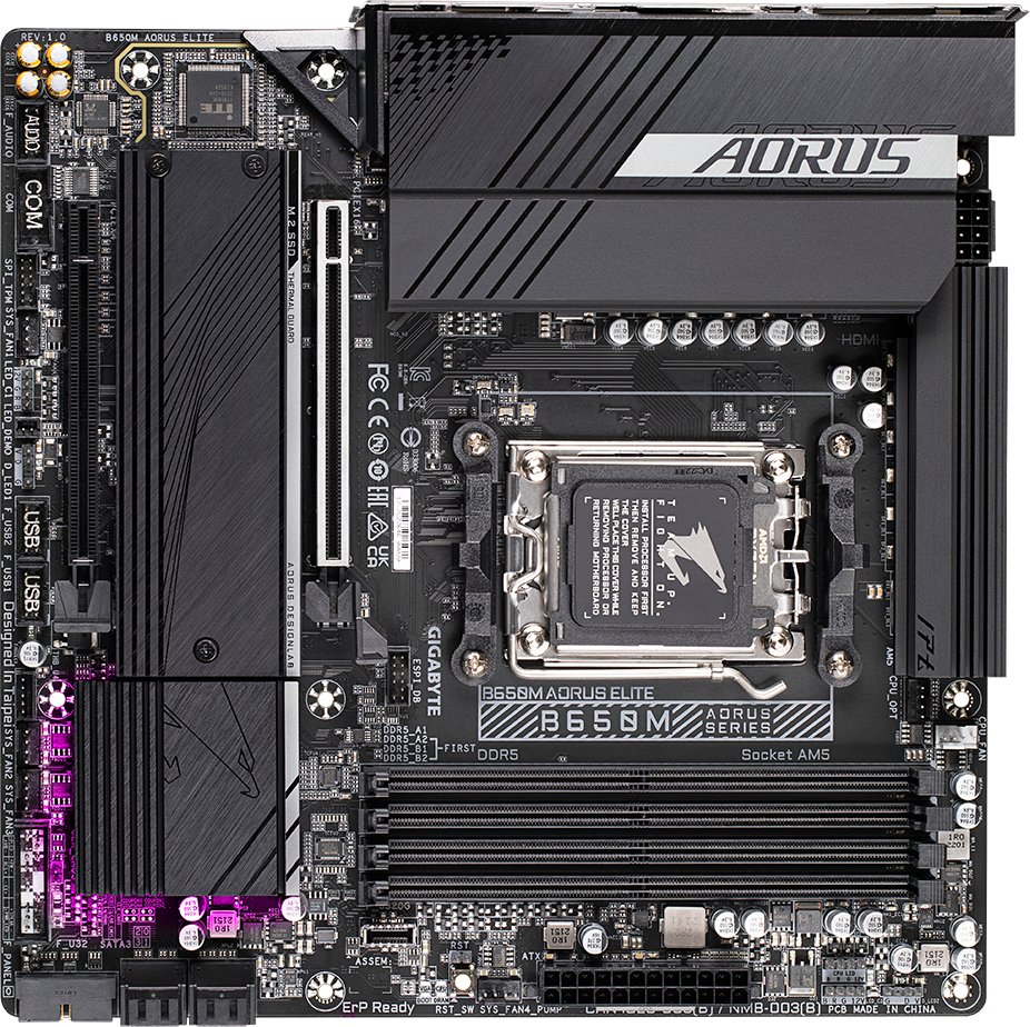 фото Материнська плата Gigabyte B650M Aorus Elite