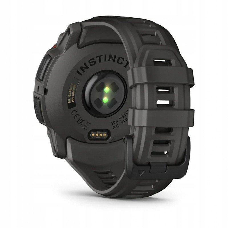 фото Смарт-годинник Garmin Instinct 3 50mm Solar Black with Charcoal Band (010-02935-00/40)