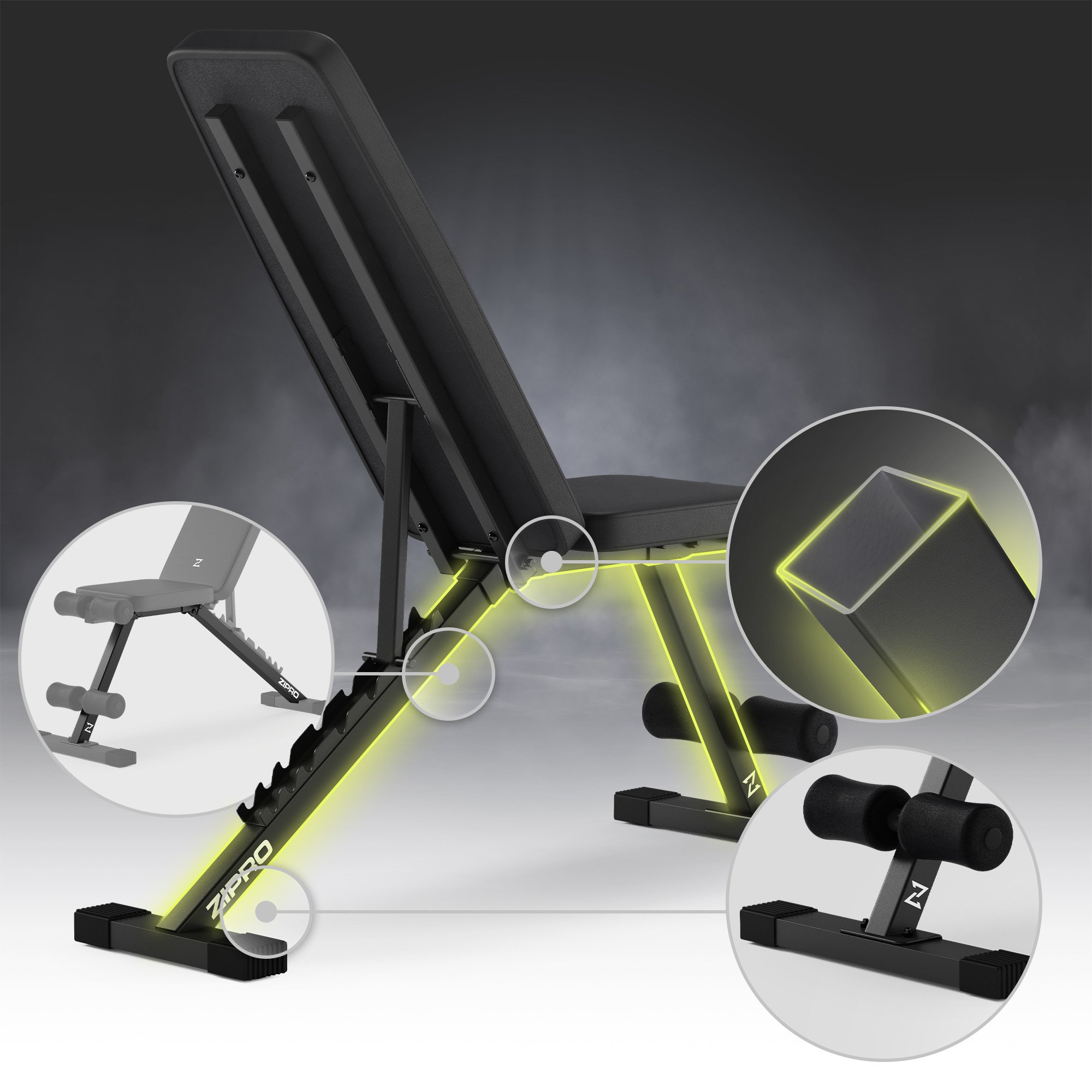 Конструкция скамьи Zipro Stride