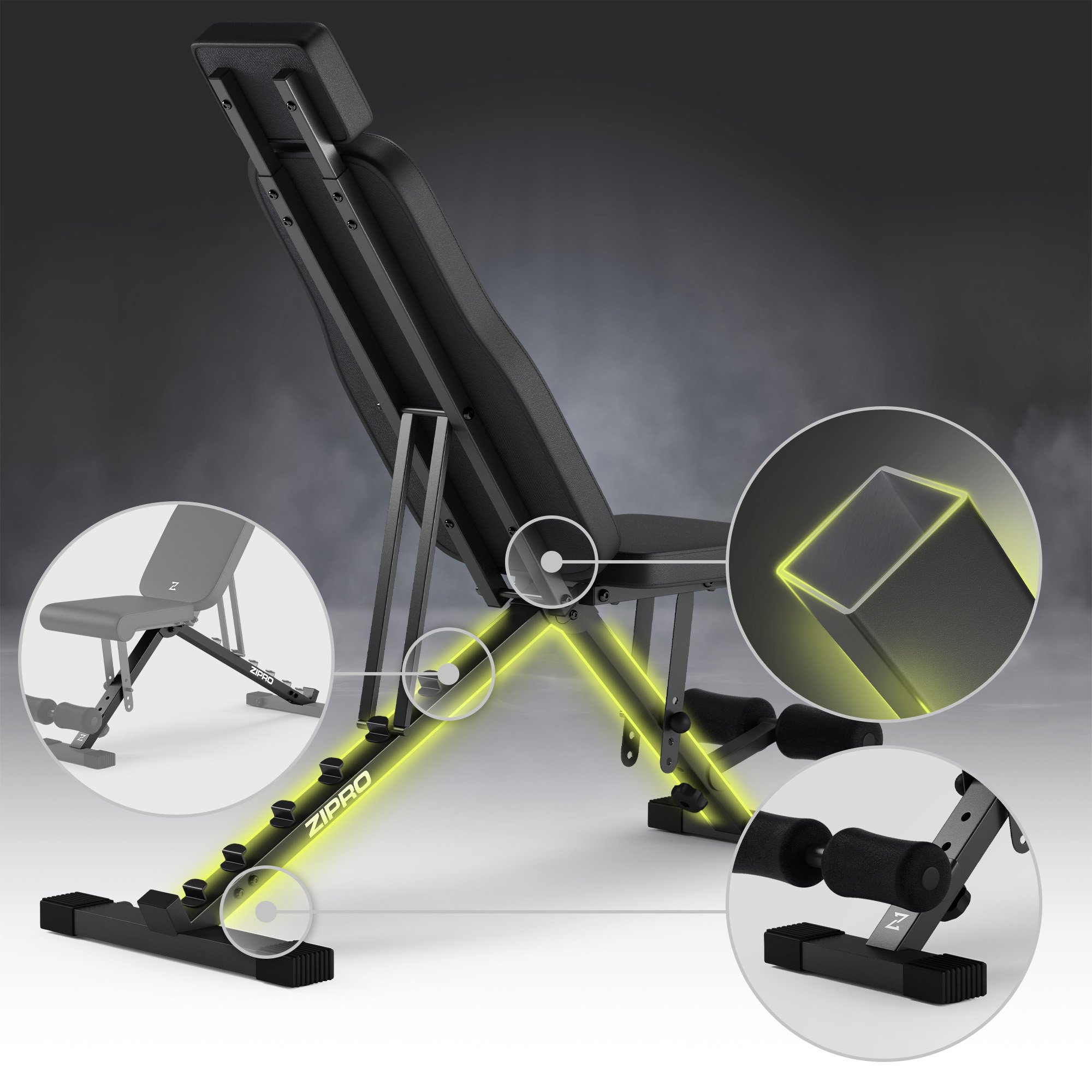 Конструкция скамьи Zipro Grind