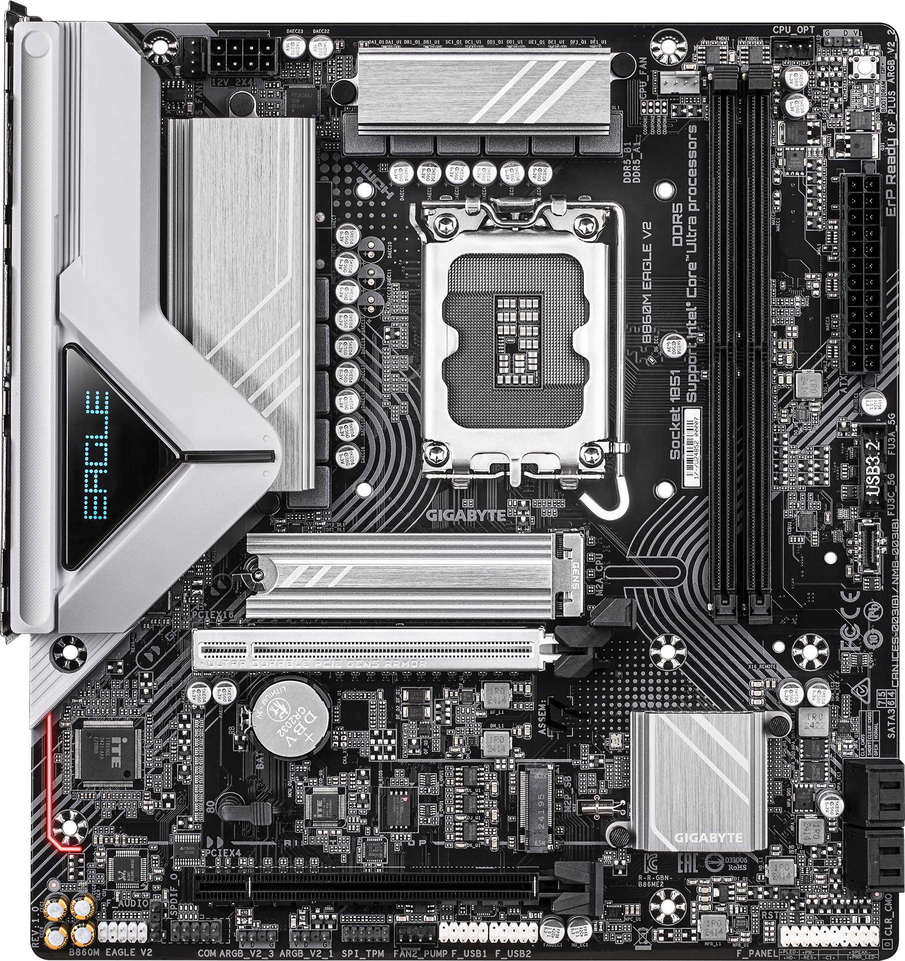 фото Материнська плата Gigabyte B860M Eagle V2