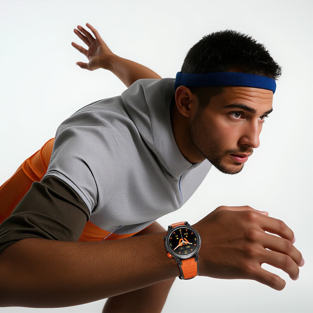 фото Смарт-годинник Weofly Conquer Black/Orange