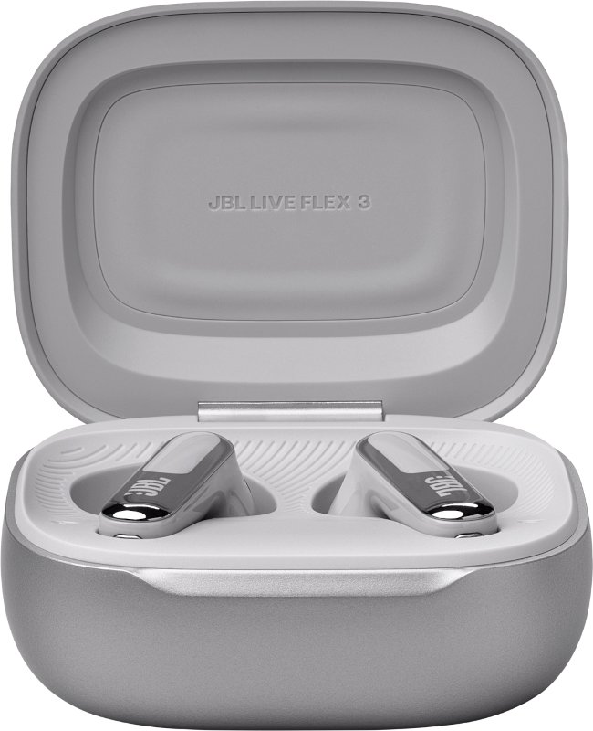 фото Навушники TWS JBL Live Flex 3 Silver (JBLLIVEFLEX3SIL)