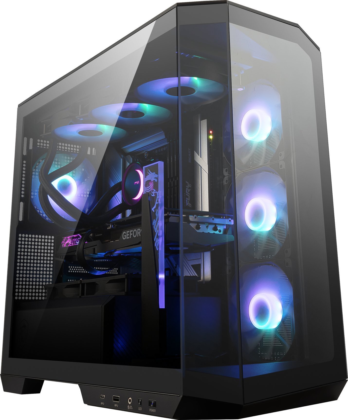 Komputer Game X Masterpiece PC Core i5-14400F, 64 GB, RTX 5070, 1 TB M.2 PCIe Windows 11 Pro