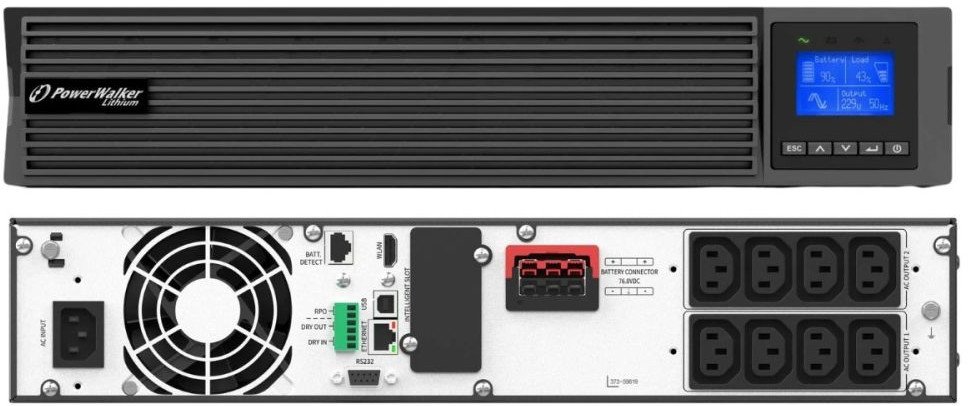 фото Лінійно-інтерактивне ДБЖ PowerWalker VFI 2000 LICR IOT PF1 3