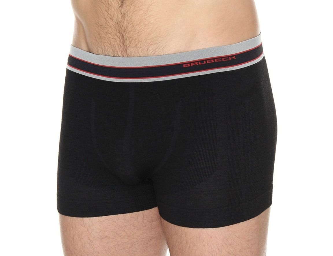 Brubeck Bokserki męskie Active Wool czarne r. XXL (BX10870)