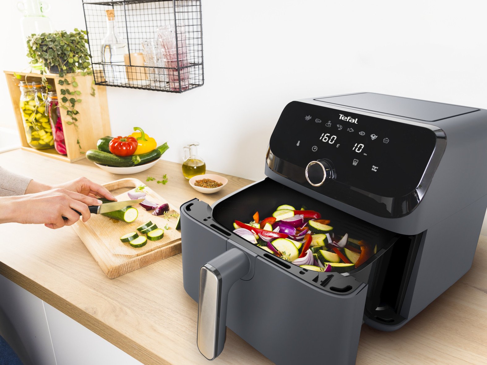 фото Мультипіч (аерофритюрниця) Tefal Easy Fry Mega EY855BE0