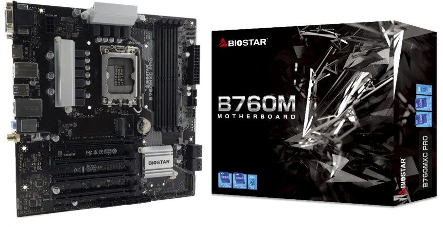 фото Материнская плата Biostar B760MXC PRO — mATX с поддержкой DDR5 и Socket 1700