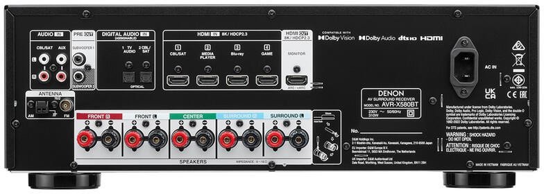 фото AV-ресивер Denon AVR-X580BT Black