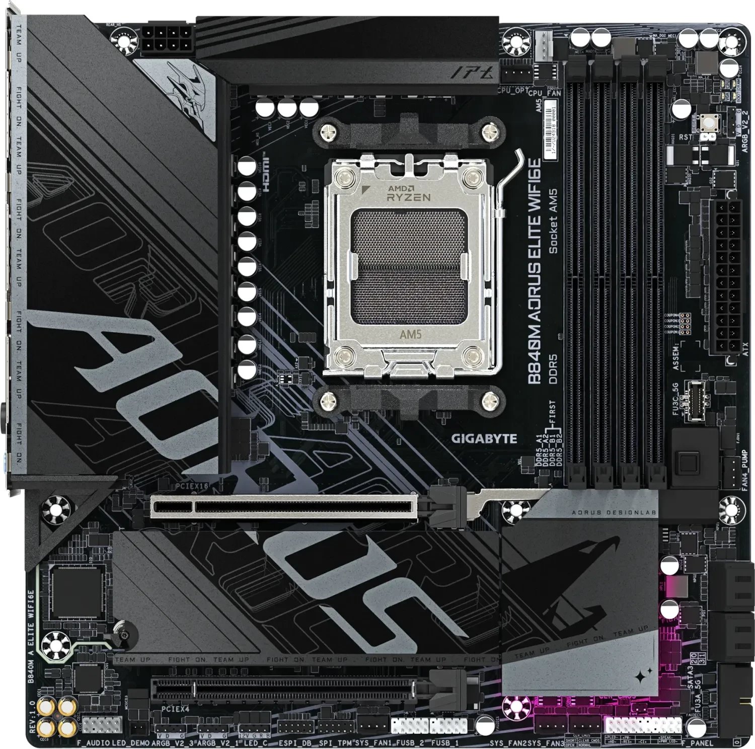 фото Материнская плата Gigabyte B840M Aorus Elite WIFI6E
