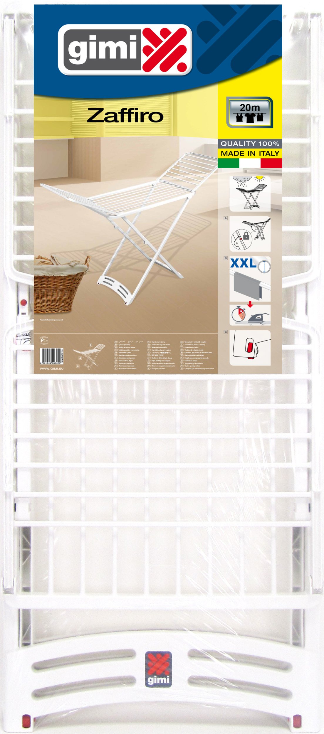 фото Підлогова сушарка для білизни Gimi Zaffiro (153875) (928458)