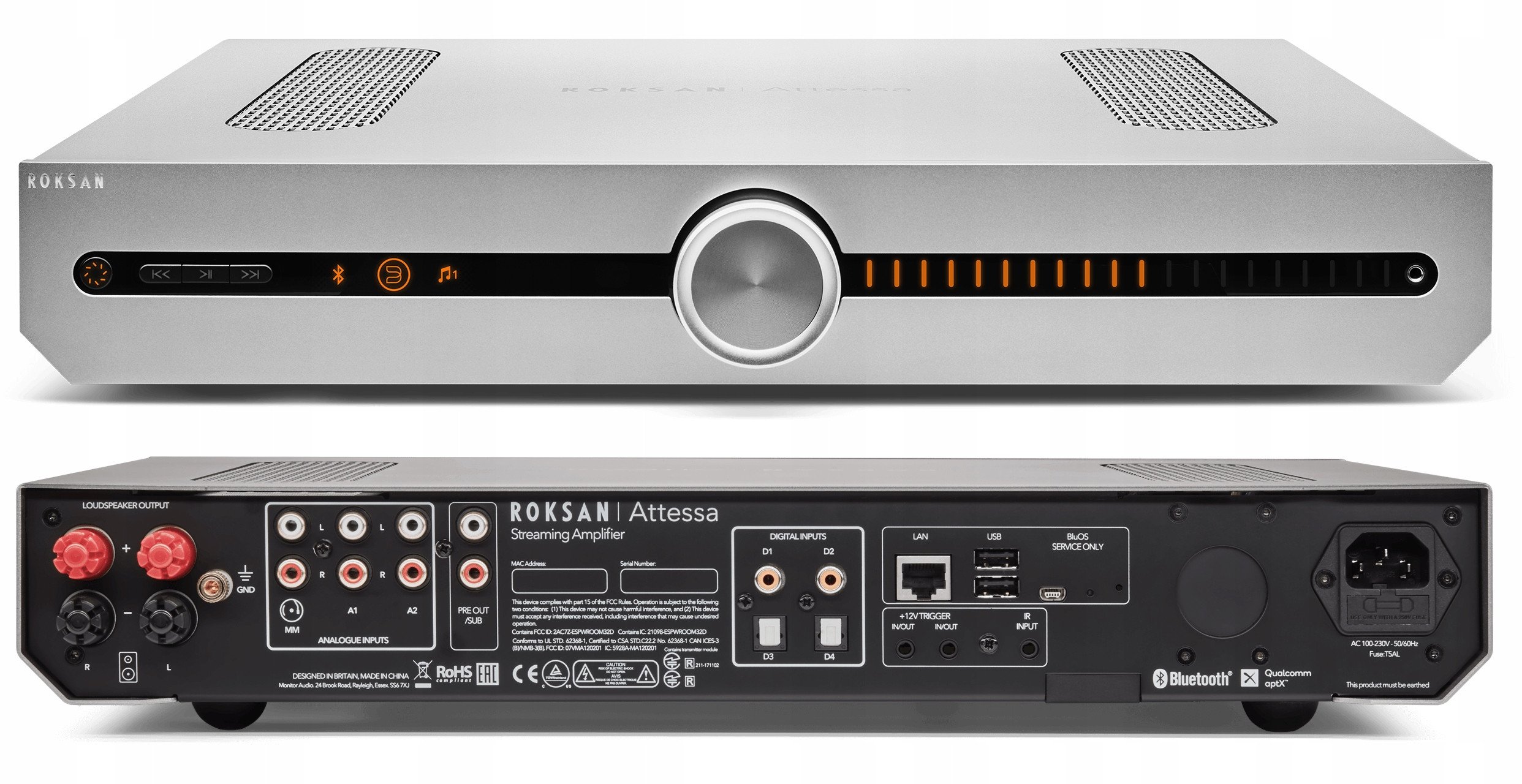 фото Інтегральний підсилювач Roksan Attessa Integrated Amplifier Silver