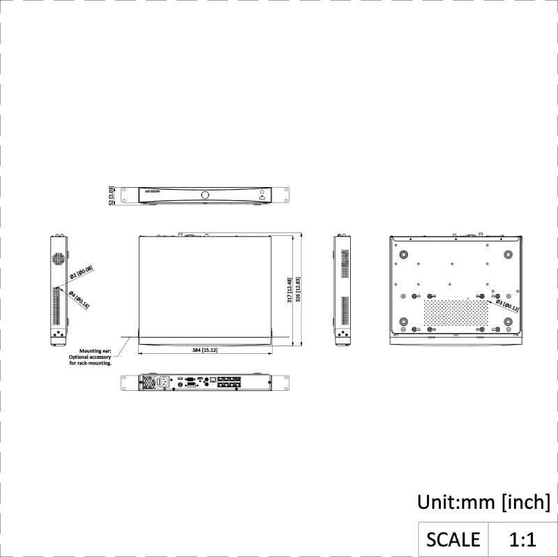 фото Мережевий відеореєстратор (NVR) Hikvision DS-7608NXI-I2/8P/S (STD) (E) 2