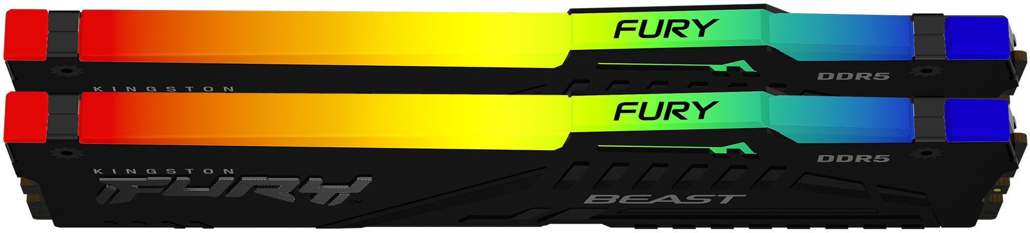 фото Память для настольных компьютеров Kingston Fury 64 GB (2x32GB) DDR5 6000 MHz Beast Black RGB Expo (KF560C36BBE2AK2-64)