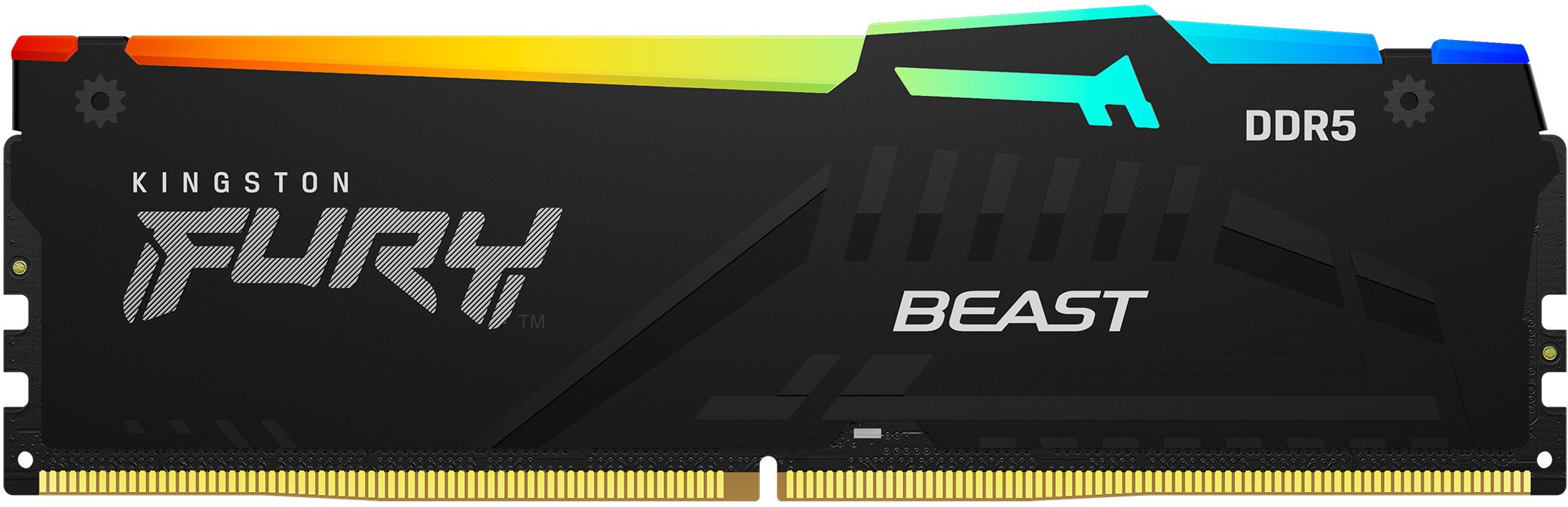 фото Память для настольных компьютеров Kingston Fury 64 GB (2x32GB) DDR5 6000 MHz Beast Black RGB Expo (KF560C36BBE2AK2-64)
