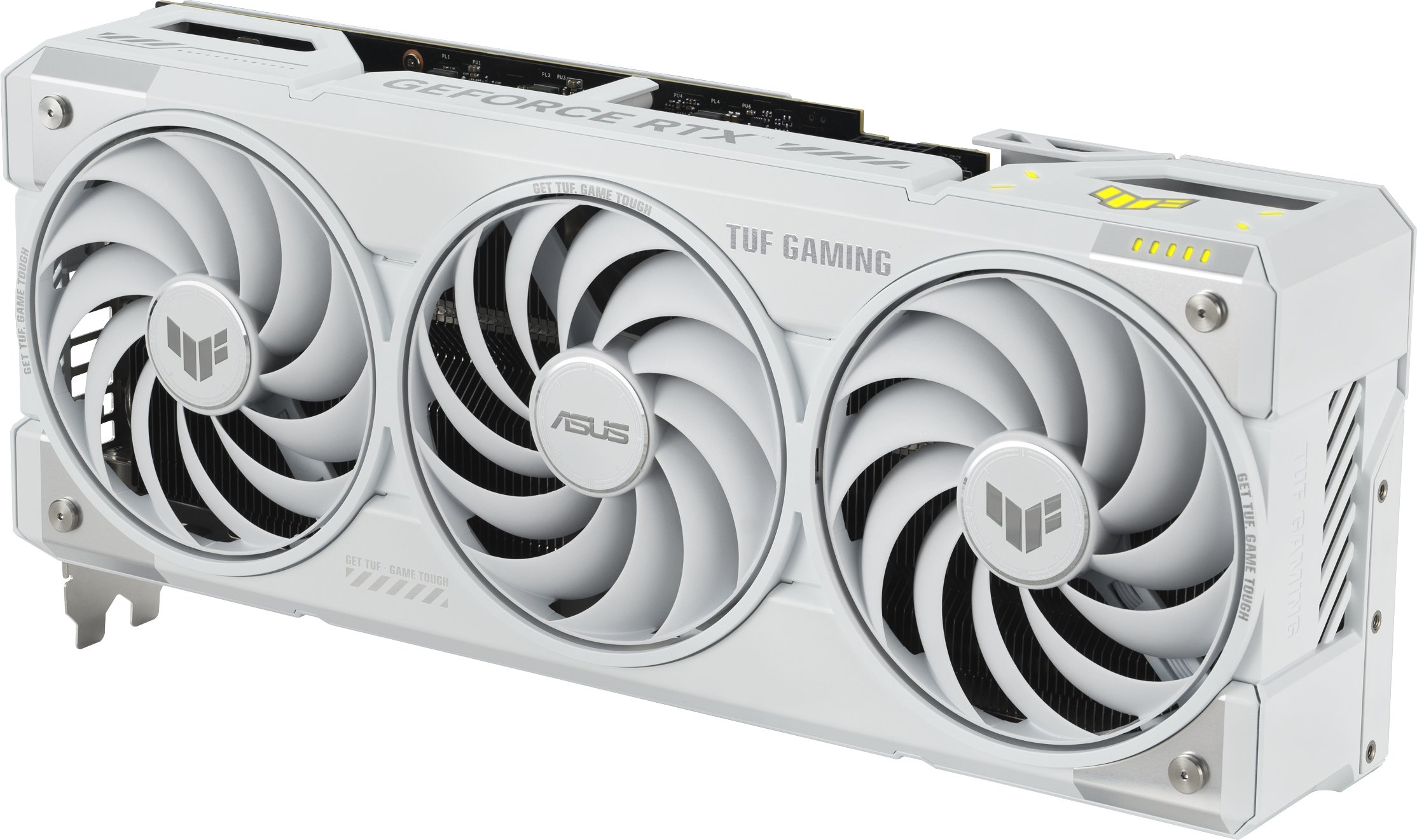 фото Відеокарта Asus GeForce RTX 5070 Ti TUF Gaming White OC 16GB (TUF-RTX5070TI-O16G-WHITE-GAMING)