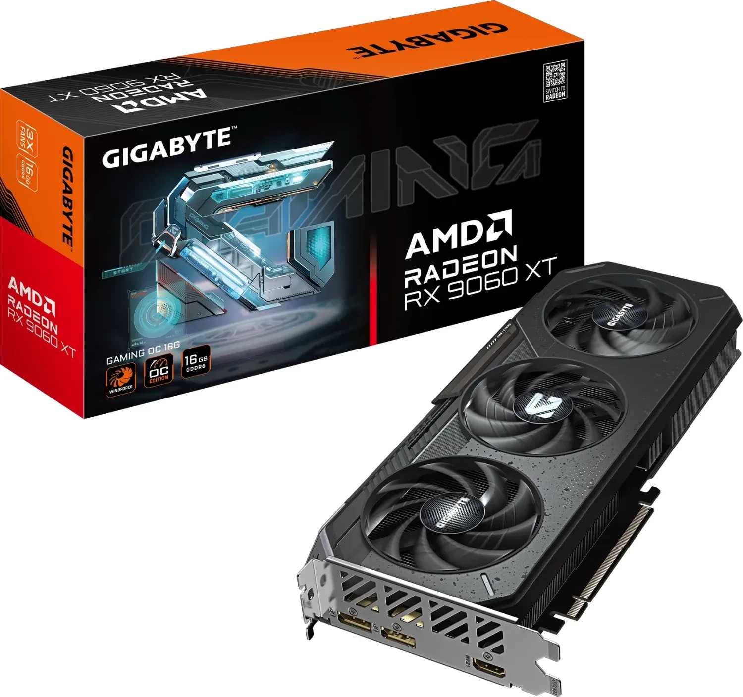 Gigabyte Radeon RX 9060 XT Gaming OC 16GB