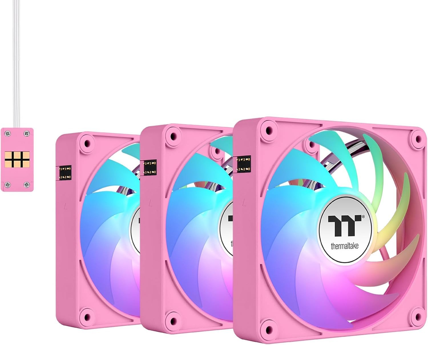 фото Вентилятор Thermaltake CT140 EX Reverse ARGB Sync 3-Pack Pink (CL-F229-PL14PK-A)