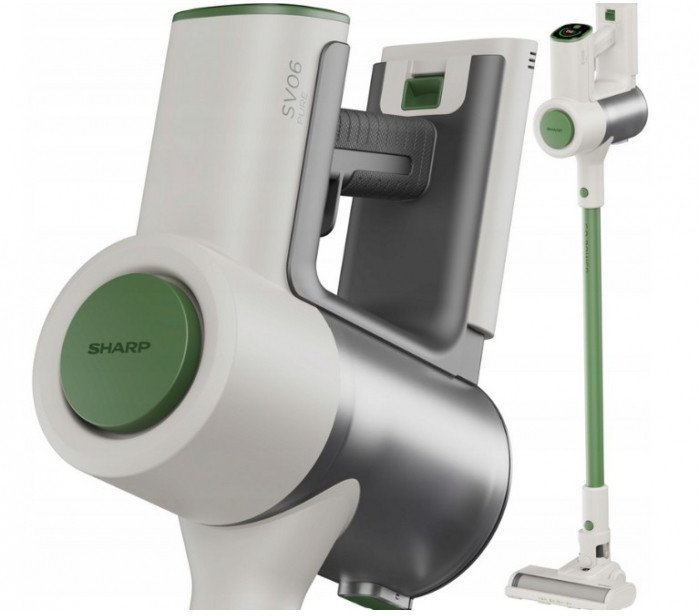 фото Вертикальний + ручний пилосос (2в1) Sharp VC-SV06AEU-G
